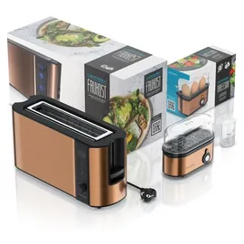 Arendo Langschlitz-Toaster Kupfer