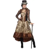 Wilbers Damen Kostüm Steampunk Kleid Karneval Fasching Gr.42