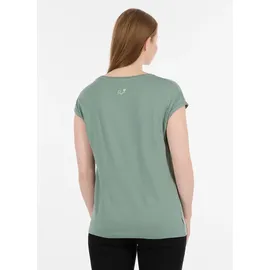 Ragwear T-Shirt DIONA casual Stil, hüftbedeckende Länge, aus Baumwollmischung mit Modal grün L (40)