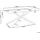 Beliani Cora 90 x 75 x 160 cm silber/transparent