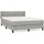 vidaXL Boxspringbett 140 x 200 cm Hellgrau