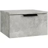 vidaXL Nachtschrank NA 34 x 30 x 20 cm Betongrau