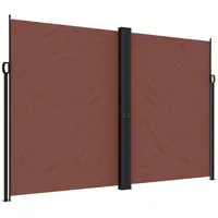 vidaXL Seitenmarkise 220 x 600 cm Braun Polyester
