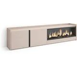 SKRAUT HOME Lowboard 212x50x35 cm Beige Holzwerkstoff