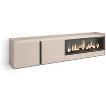 SKRAUT HOME Lowboard 212x50x35 cm Beige Holzwerkstoff