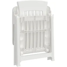 vidaXL Gartenstuhl 63,8 x 95 x 26,6 cm weiß 2 St.