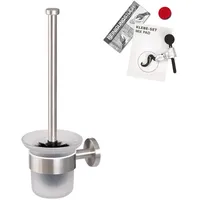 Bremermann Bad-Serie PIAZZA - Wc-Garnitur, Edelstahl, matt & Glas