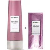 Goldwell Kerasilk Color Gentle Set - Conditioner 200ml + Shampoo Sachet 10ml