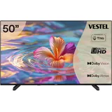 Vestel Fernseher 50 Zoll Smart TV Powered by TiVo, 4K UHD Fernseher mit Dolby Vision HDR, Dolby Atmos und integriertem Triple-Tuner, LED TV 50UT9740 schwarz
