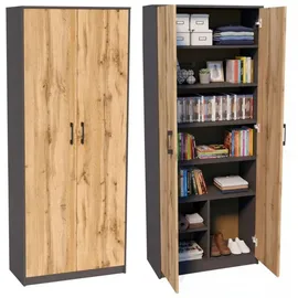 home collective Mehrzweckschrank 74 x 0 x 0 cm Grau