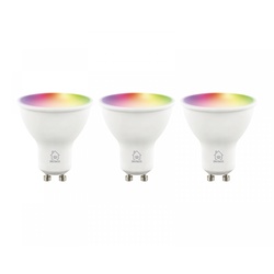 Deltaco Smart Home RGB LED Lampe GU10 WiFi 4.7W - 3-pack