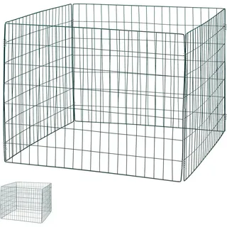 Relaxdays Komposter Metall, 2er Set, Dunkelgrün,