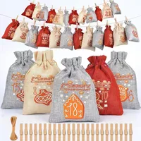 LuxusKollektion Adventskalender zum Befüllen Kinder Weihnachtskalender 24 Säckchen