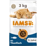 Iams Advanced Nutrition Adult Cat mit Thunfisch - Trockenfutter für Katzen im Alter von 1-6 Jahren, 3 kg