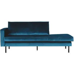 Recamiere Rodeo Daybed Samt, links Blau