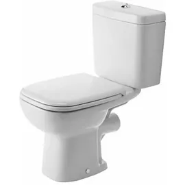 Duravit D-Code Stand-WC mit WC-Sitz Weiß