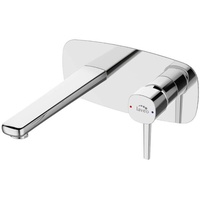 BADLAND Waschtischarmatur Unterputz Wasserhahn POLA Mischbatterie für Badezimmer in Silber + Click-Clack