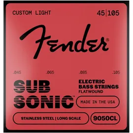 Fender Stainless 9050's Basssaiten, Edelstahl flachgewickelt, 9050CL .045-.105 Gauges, (4)