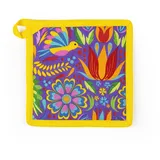 Excelsa Mexican Flower Topflappen, 20 x 20 cm, Futter 100% Baumwolle, Füllung aus Polyester