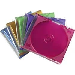 Hama - Slim Jewel Case für Speicher-CD - Kapazität: 1 CD - durchsichtig blau, du...