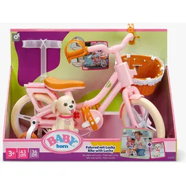 mga zapf creation Baby Born Fahrrad mit Lucky (43 cm)