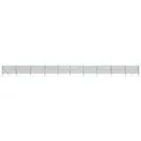 vidaXL Maschendrahtzaun Grün 1,6x25 m