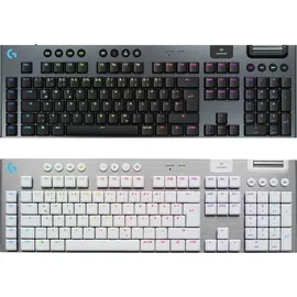 Logitech G915 X Lightspeed, weiß, LEDs RGB, GL CLICKY, USB/Bluetooth, DE (920-012686)