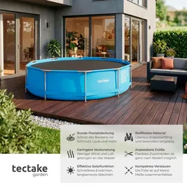 Tectake Pool-Solarfolie Schwarz 455 cm