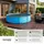 Tectake Pool-Solarfolie Schwarz 455 cm