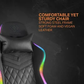 deltaco GAM-080 RGB Gaming Chair schwarz