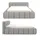 dekori.interiors NUBO Premium 180 x 200 cm Grau