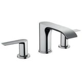 Hansgrohe Vivenis 3-Loch Waschtischarmatur 90 mit Zugstangen-Ablaufgarnitur, chrom