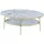 JV Möbel Couchtisch oval Weiß Holz 59 x 47 cm