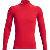 Under Armour ColdGear Mock Kompressionsshirt Herren 600 - red/white