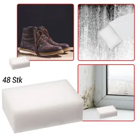 casativo 48er Vorteilspack Schmutzradierer - Hocheffektiver Reinigungsschwamm für Küche, Wohnzimmer & Möbel - Melamin-Schaum, 9x6x3 cm - Ohne Chemie