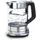 Arendo Wasserkocher 1,5 l, 2200 W, Edelstahl & Glas mit Basisstation, Temperatureinstellung 70° C - 100° C