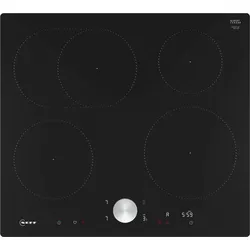 NEFF Induktions-Kochfeld "T56PTF1L0", schwarz, B:57,2cm H:5,6cm T:51,2cm, Kochfelder, mit intuitiver Twist Pad Bedienung