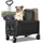 HOMECALL Bollerwagen klappbar 120L schwarz
