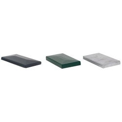 Doppelstabmattenzaun Aluminium Pfostenkappen - grün [RAL 6005]