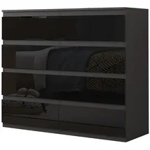 Hti-Living Kenji 115 x 97 x 40 cm Hochglanz Schwarz