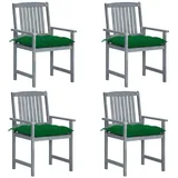vidaXL Gartenstuhl-Set 4 St. 4 x 56 x 88 cm Braun