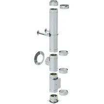 FireFix Edelstahlschornstein 180 mm Ø silber