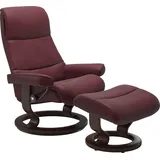 Stressless Fußhocker "View", mit Classic Base,Gestell Braun rot