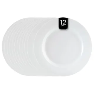 Home4You Dessertteller 20 cm Weiß 12er Set