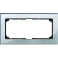 Merten M-PLAN Echtglasrahmen 2fach, diamantsilber