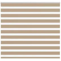 vidaXL Doppelrollo 160 x 150 cm Zebra/Sandbraun