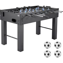 Vevor Tischfußballtisch in Standardgröße (1372 x 737 x 878 mm), Indoor-Kickertisch für Zuhause, Familie und Spielzimmer, langlebiges Set, inkl. 4 Bällen & Punktezähler & 2 Getränkehaltern