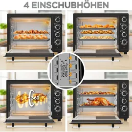 TurboTronic Minibackofen schwarz