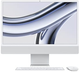 Apple iMac 24" Retina 4,5K 2023 M3/8/256GB 10C GPU Silber MQRJ3D/A