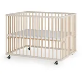 Sämann – make a difference. Laufgitter, Sand, Natur, Holz, Echtholz,Buche, 100x74x75 cm, Babymöbel, Laufstall Baby